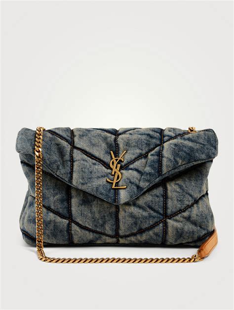 ysl blue jean purse.